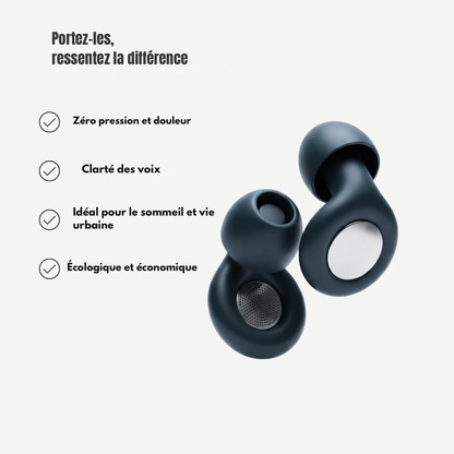 Hush Quiet: Bouchons d'oreilles filtrants en silicone