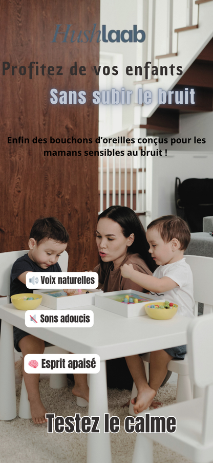 Hush Quiet: Bouchons d'oreilles filtrants en silicone